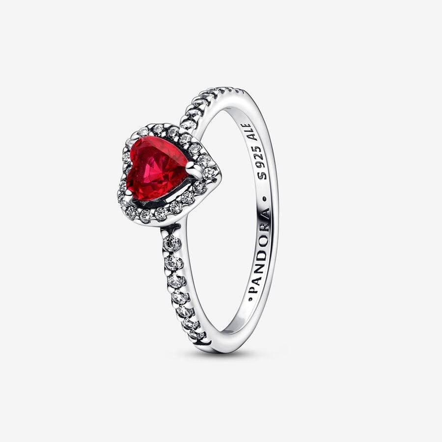 خاتم PANDORA Elevated Red Heart