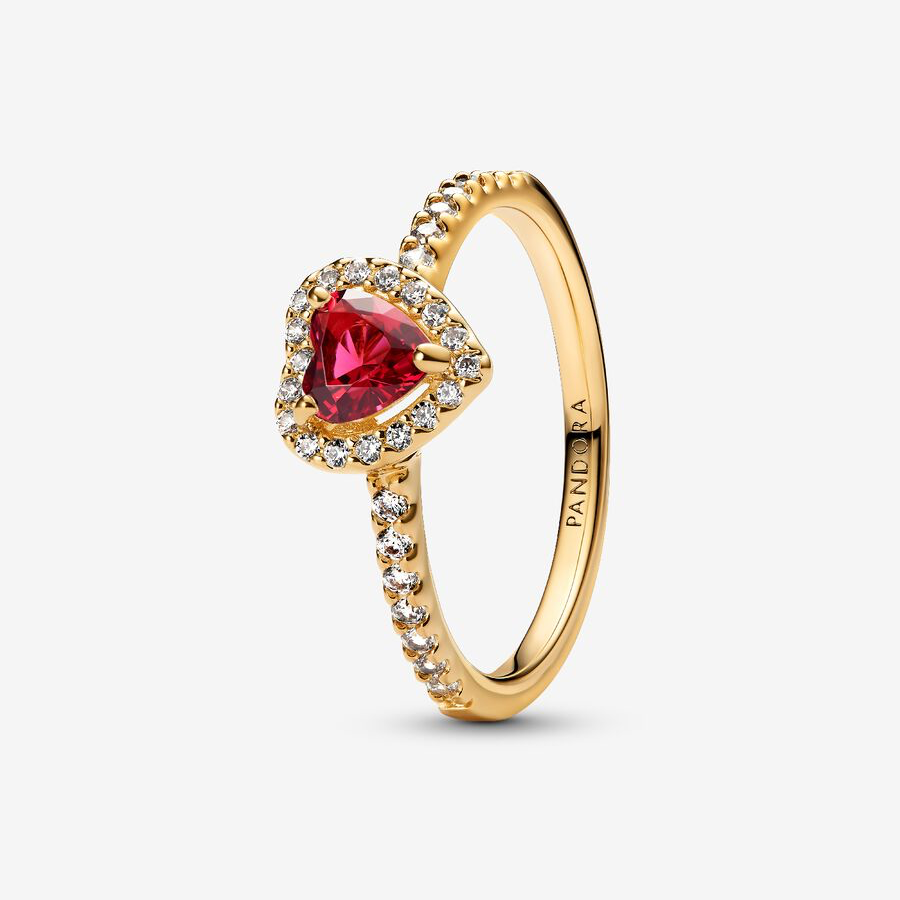 خاتم PANDORA Elevated Red Heart